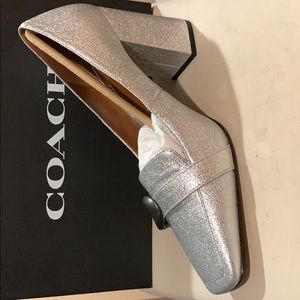 Coach Shoes - COACH Slip On; Jade Loafer; Metallic Leather Upper Coach Shoes - COACH Slip On; Jade Loafer; Metallic Leather Upper